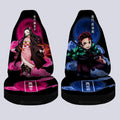 Tanjiro And Nezuko Car Seat Covers Custom Anime Demon Slayer Car Accessories - Gearcarcover - 4