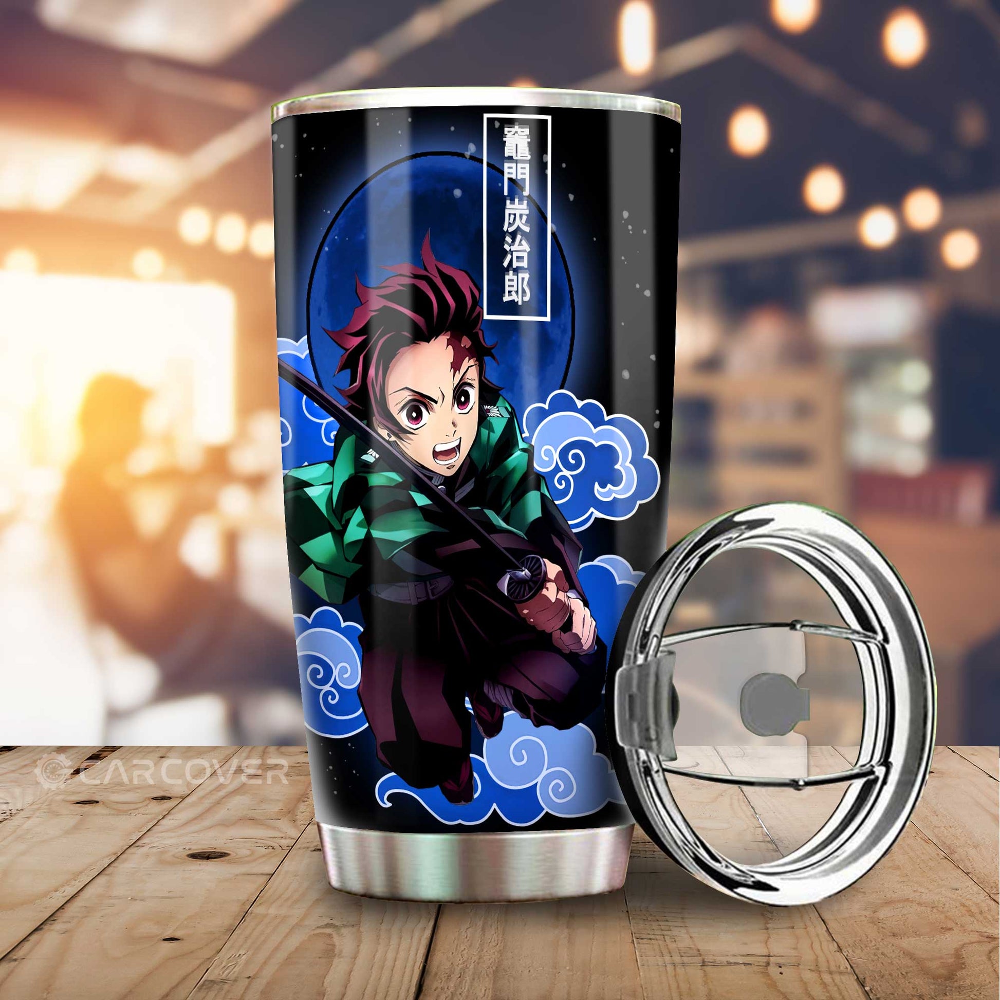 Tanjiro And Nezuko Tumbler Cup Custom Anime Demon Slayer Car Accessories Perfect Gift For Fan - Gearcarcover - 2