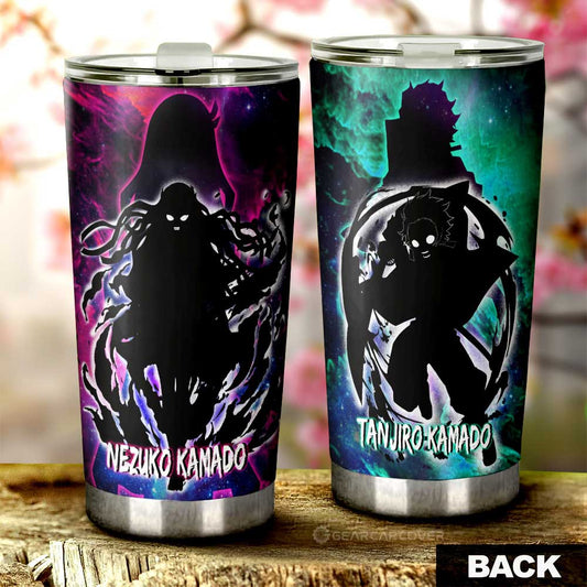 Tanjiro And Nezuko Tumbler Cup Custom Demon Slayer Anime - Gearcarcover - 1