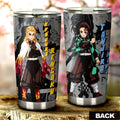 Tanjiro And Rengoku Tumbler Cup Custom Demon Slayer Anime Mix Mangas - Gearcarcover - 1