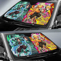 Tanjiro And Zenitsu Car Sunshade Custom Demon Slayer Anime Car Accessories - Gearcarcover - 3