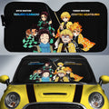 Tanjiro And Zenitsu Car Sunshade Custom Demon Slayer Anime - Gearcarcover - 1