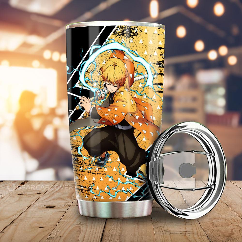 Tanjiro And Zenitsu Tumbler Cup Custom Anime Demon Slayer Car Accessories - Gearcarcover - 2