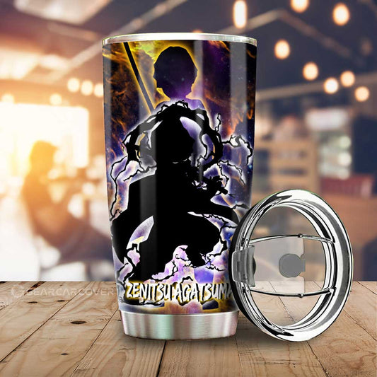 Tanjiro And Zenitsu Tumbler Cup Custom Demon Slayer Anime - Gearcarcover - 2