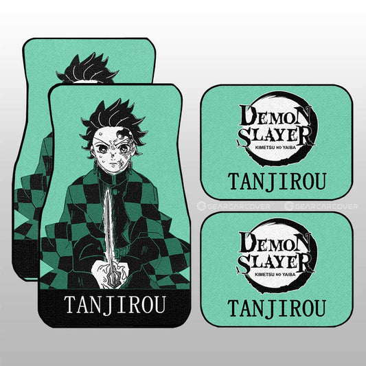 Tanjiro Car Floor Mats Custom Demon Slayer Anime Car Accessories - Gearcarcover - 2