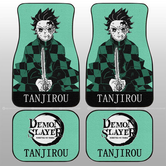 Tanjiro Car Floor Mats Custom Demon Slayer Anime Car Accessories - Gearcarcover - 1