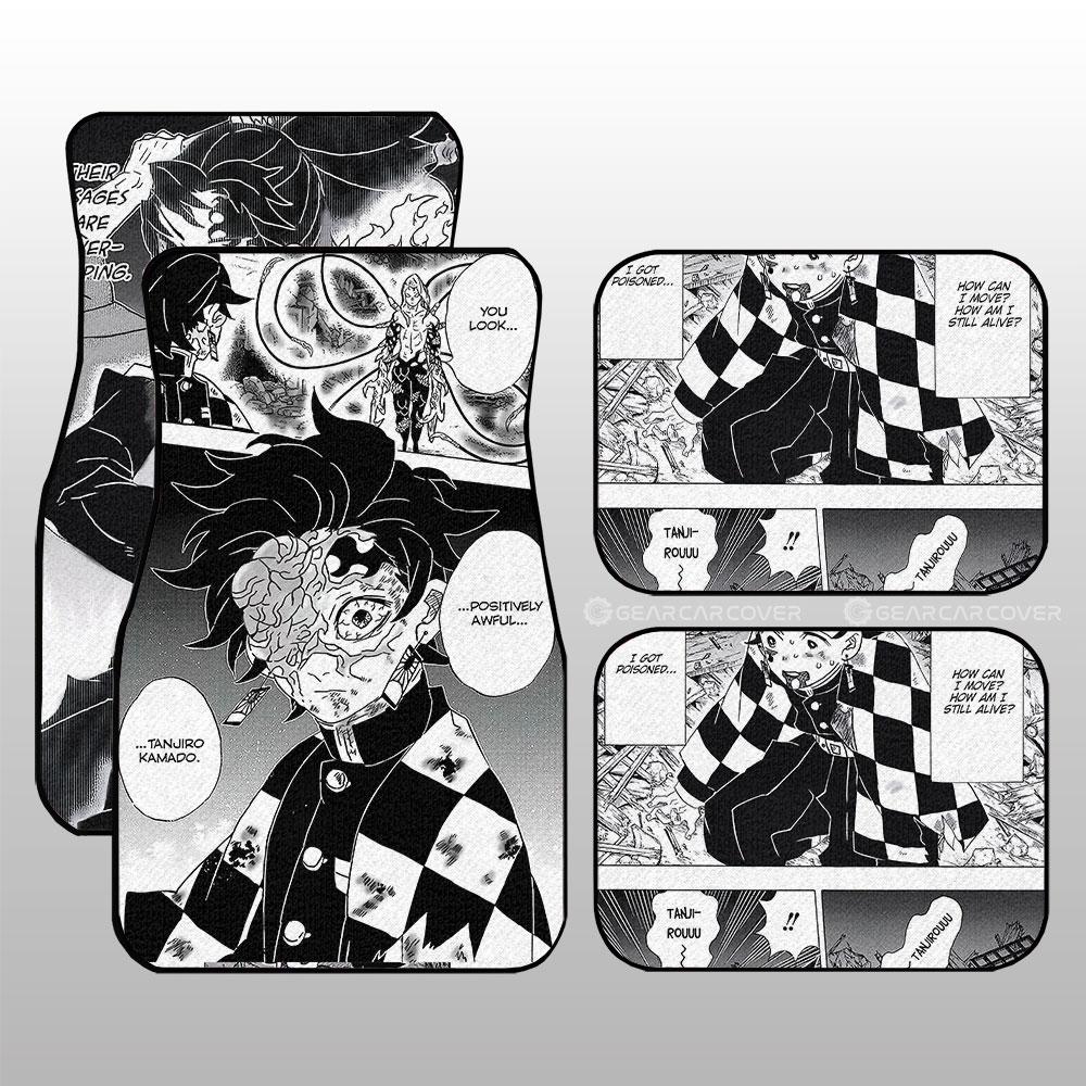 Tanjiro Car Floor Mats Custom Kimetsu No Yaiba Manga Car Accessories - Gearcarcover - 2