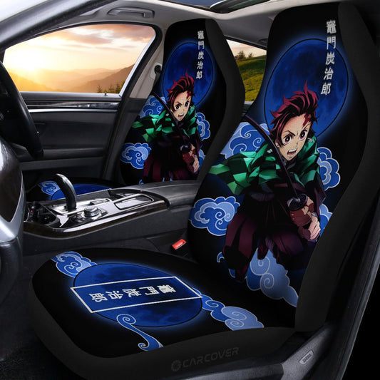 Tanjiro Car Seat Covers Custom Demon Slayer Anime Car Accessories - Gearcarcover - 2