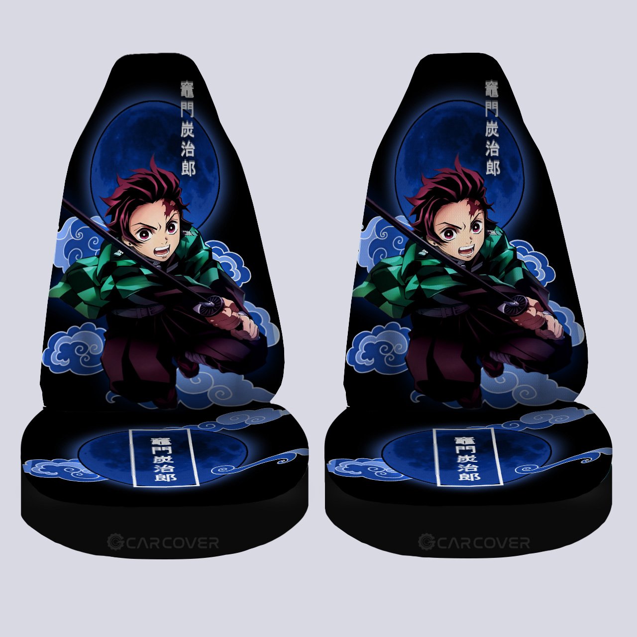 Tanjiro Car Seat Covers Custom Demon Slayer Anime Car Accessories - Gearcarcover - 4