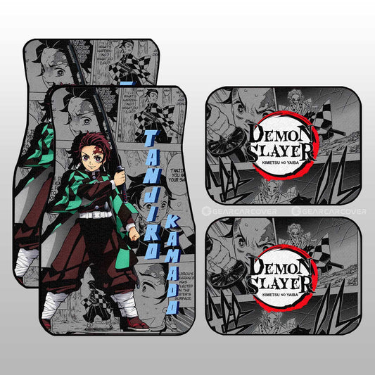 Tanjiro Kamado Car Floor Mats Custom Demon Slayer Anime Mix Mangas - Gearcarcover - 1