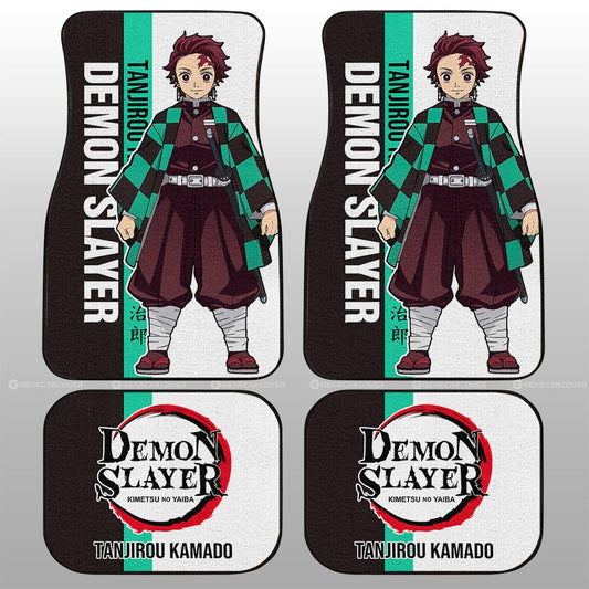 Tanjiro Kamado Car Floor Mats Custom Demon Slayer Car Accessories For Anime Fans - Gearcarcover - 2