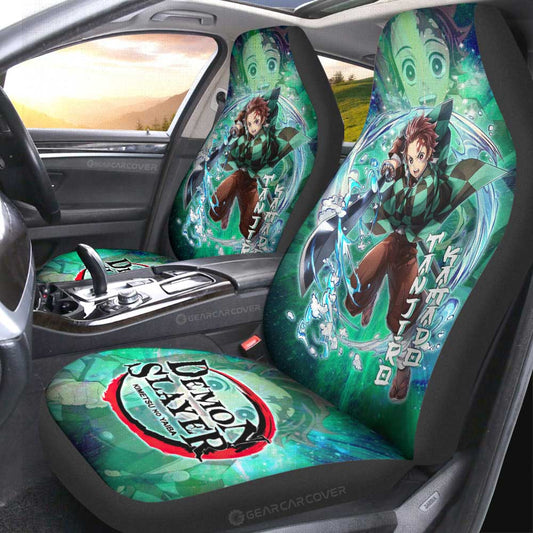 Tanjiro Kamado Car Seat Covers Custom Characters Demon Slayer Car Accessories - Gearcarcover - 1