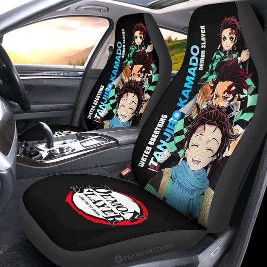 Tanjiro Kamado Car Seat Covers Custom Demon Slayer Anime - Gearcarcover - 2