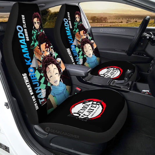 Tanjiro Kamado Car Seat Covers Custom Demon Slayer Anime - Gearcarcover - 1