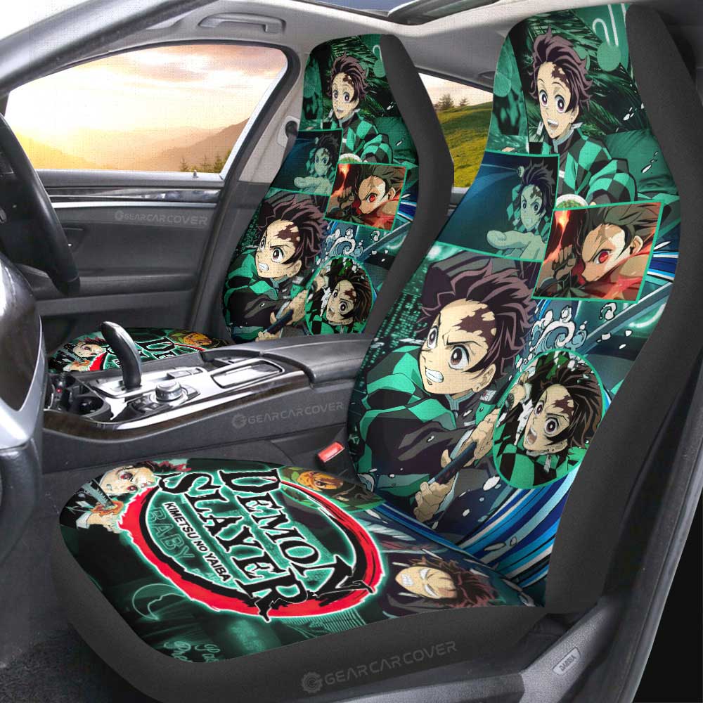 Tanjiro Kamado Car Seat Covers Custom Demon Slayer Anime - Gearcarcover - 2