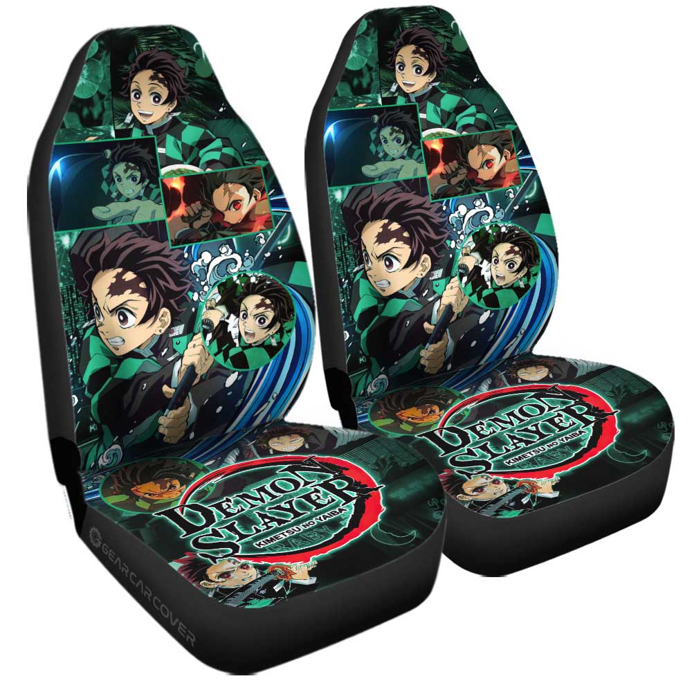 Tanjiro Kamado Car Seat Covers Custom Demon Slayer Anime - Gearcarcover - 3