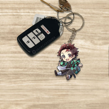 Tanjiro Kamado Keychain Custom Demon Slayer Anime Car Accessories - Gearcarcover - 1