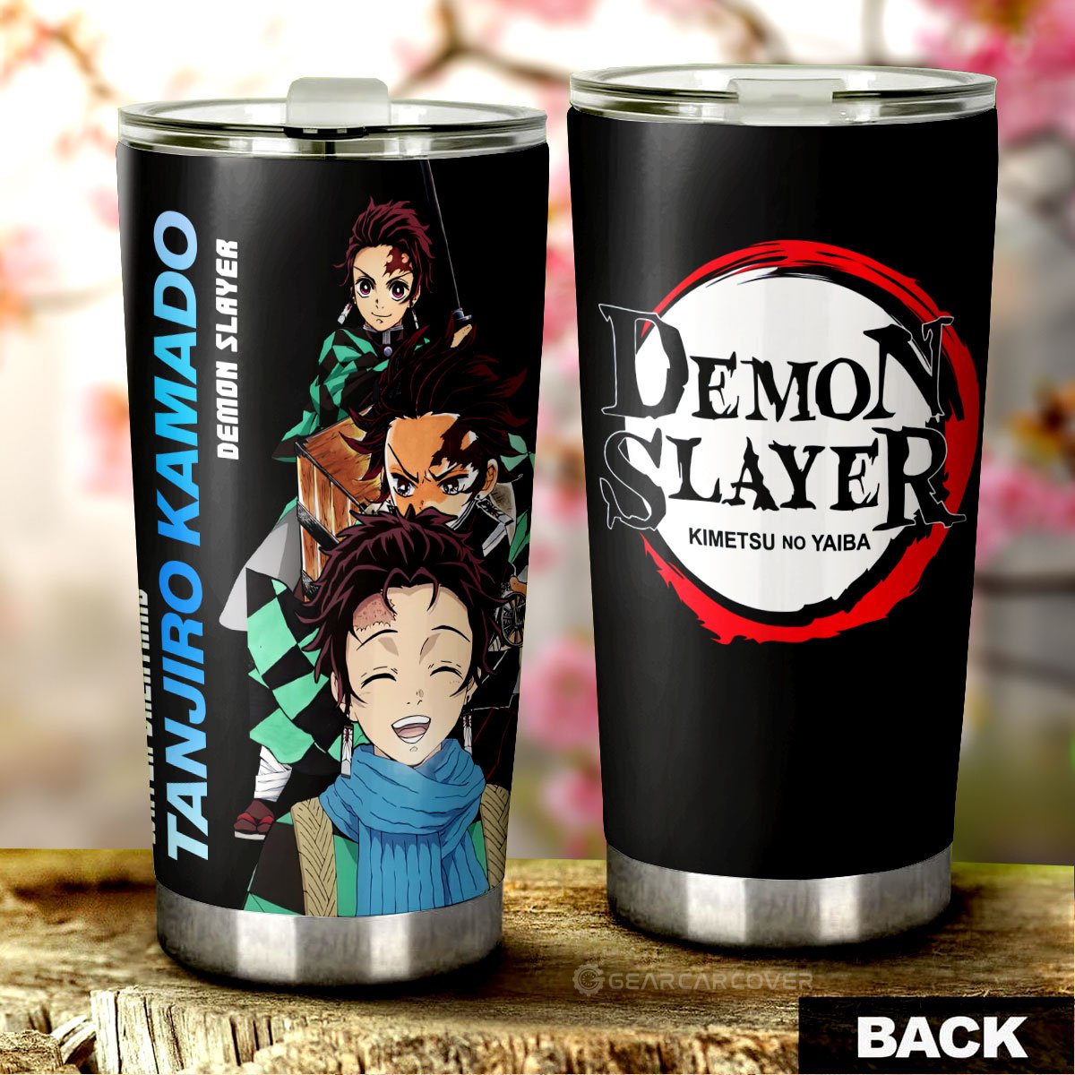 Tanjiro Kamado Tumbler Cup Custom Demon Slayer Anime - Gearcarcover - 3