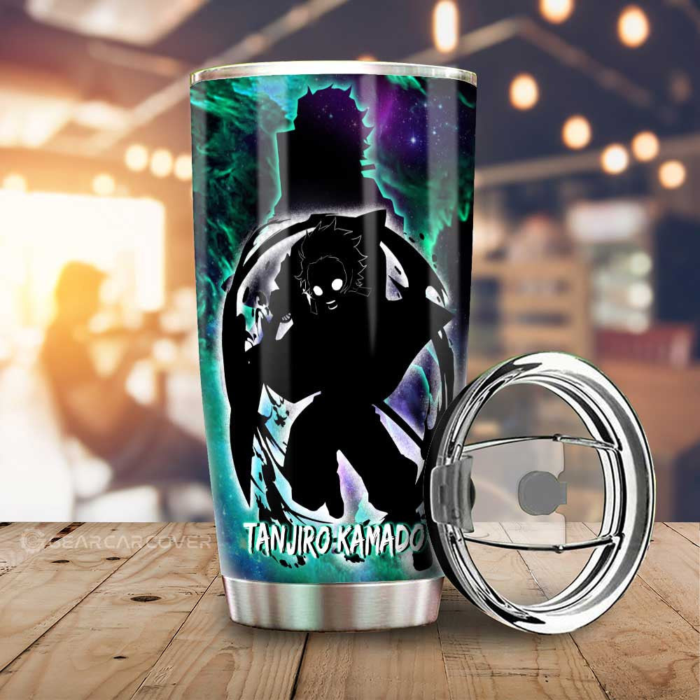 Tanjiro Kamado Tumbler Cup Custom Demon Slayer Anime Silhouette Style - Gearcarcover - 1