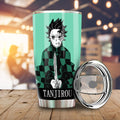 Tanjiro Kamado Tumbler Cup Custom Demon Slayer Car Accessories Manga Style - Gearcarcover - 2