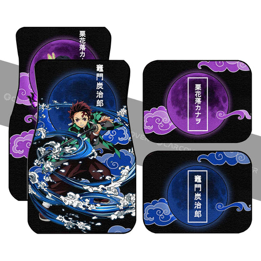 Tanjiro & Kanao Car Floor Mats Custom Demon Slayer Anime Car Interior Accessories - Gearcarcover - 2