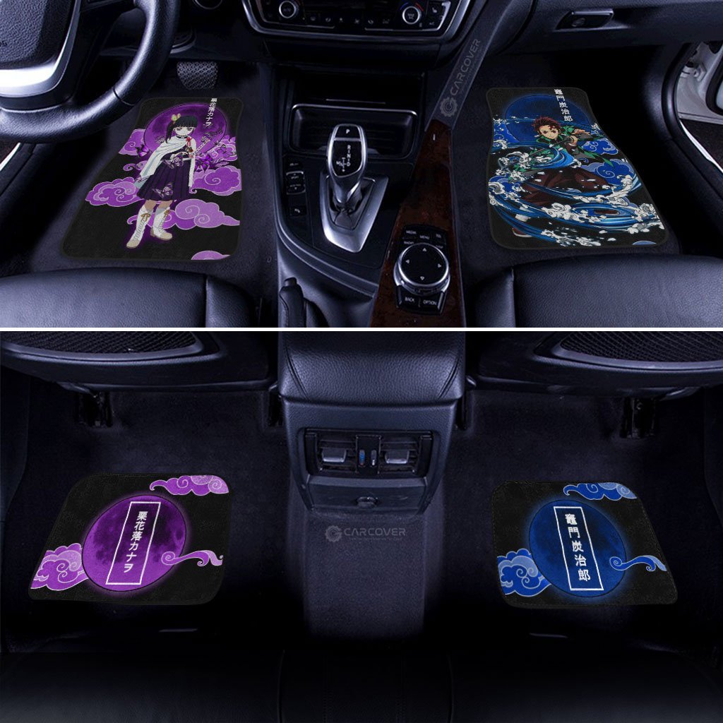 Tanjiro & Kanao Car Floor Mats Custom Demon Slayer Anime Car Interior Accessories - Gearcarcover - 3