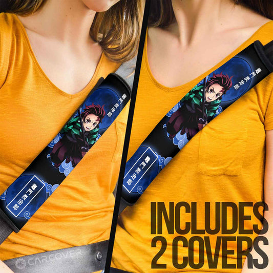 Tanjiro Seat Belt Covers Custom Demon Slayer Anime Car Accessories - Gearcarcover - 2