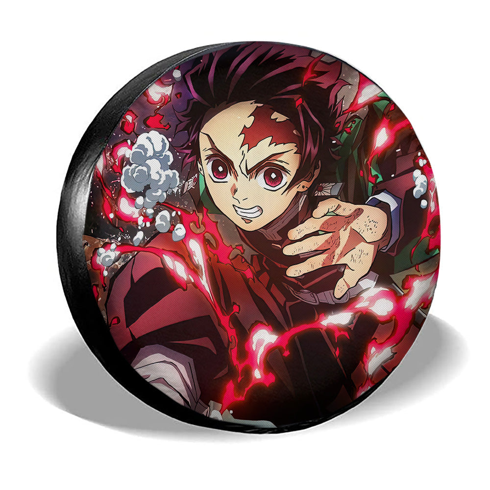 Tanjiro Spare Tire Cover Custom Demon Slayer Anime Car Accessoriess - Gearcarcover - 2