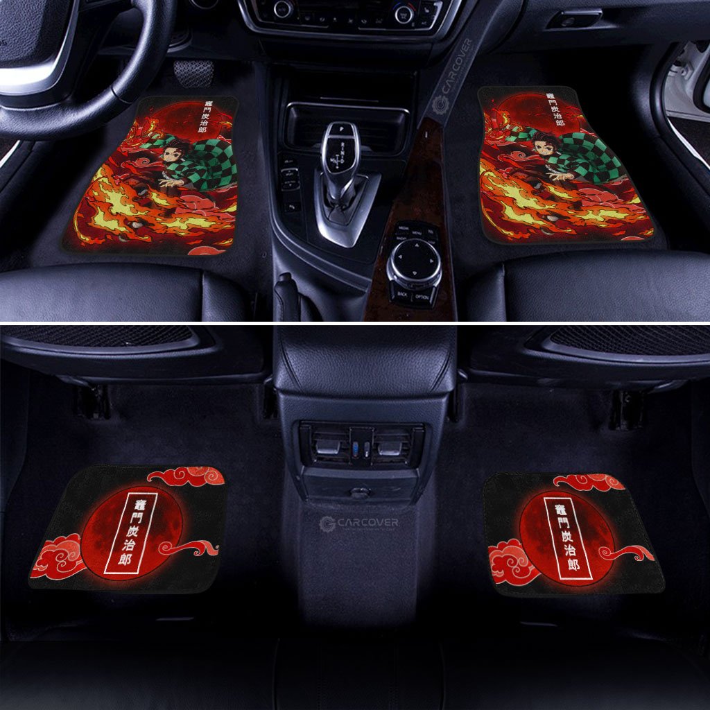 Tanjiro Sun Breathing Car Floor Mats Custom Demon Slayer Anime Car Accessories - Gearcarcover - 3