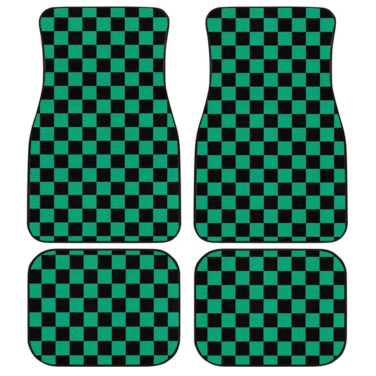 Tanjiro Uniform Car Floor Mats Custom Demon Slayer Anime Car Accessories - Gearcarcover - 1