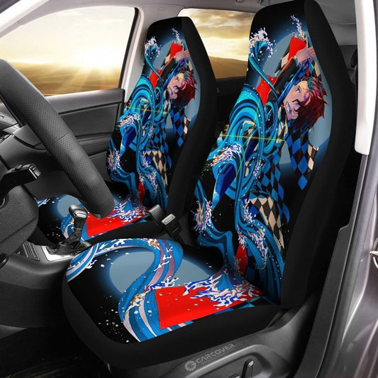 Tanjiro Water Breathing Car Seat Covers Demon Slayer Car Accessories - Gearcarcover - 1