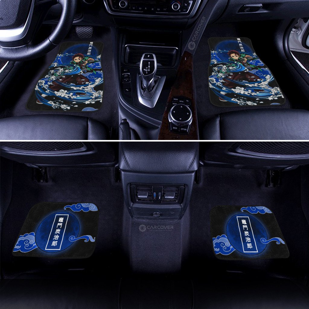 Tanjiro Water Breathing Skill Car Floor Mats Custom Demon Slayer Anime Car Accessories - Gearcarcover - 3