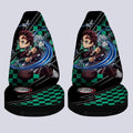 Tanjiro Water Car Seat Covers Custom Breathing Skill Demon Slayer Anime Car Accessories - Gearcarcover - 4