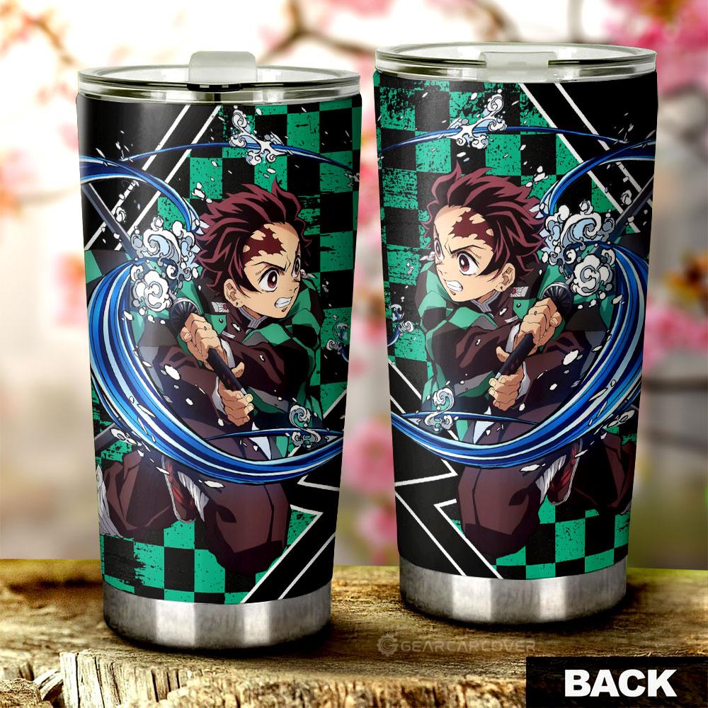 Tanjiro Water Tumbler Cup Custom Breathing Skill Demon Slayer Anime Car Accessories - Gearcarcover - 3
