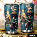 Tanjiro Zenitsu Inosuke Tumbler Cup Custom Demon Slayer Anime Car Accessories - Gearcarcover - 3