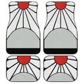 Tanjiro's Hanafuda Earrings Car Floor Mats Custom Demon Slayer Car Accessories - Gearcarcover - 1