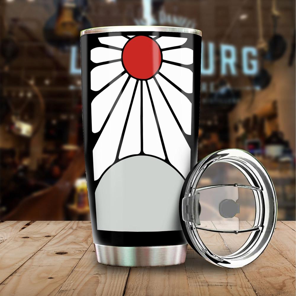Tanjiro's Hanafuda Earrings Tumbler Cup Custom Demon Slayer Car Accessories - Gearcarcover - 2