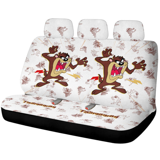 Tasmanian Car Back Seat Cover Custom Cartoon Car Accessories - Gearcarcover - 1