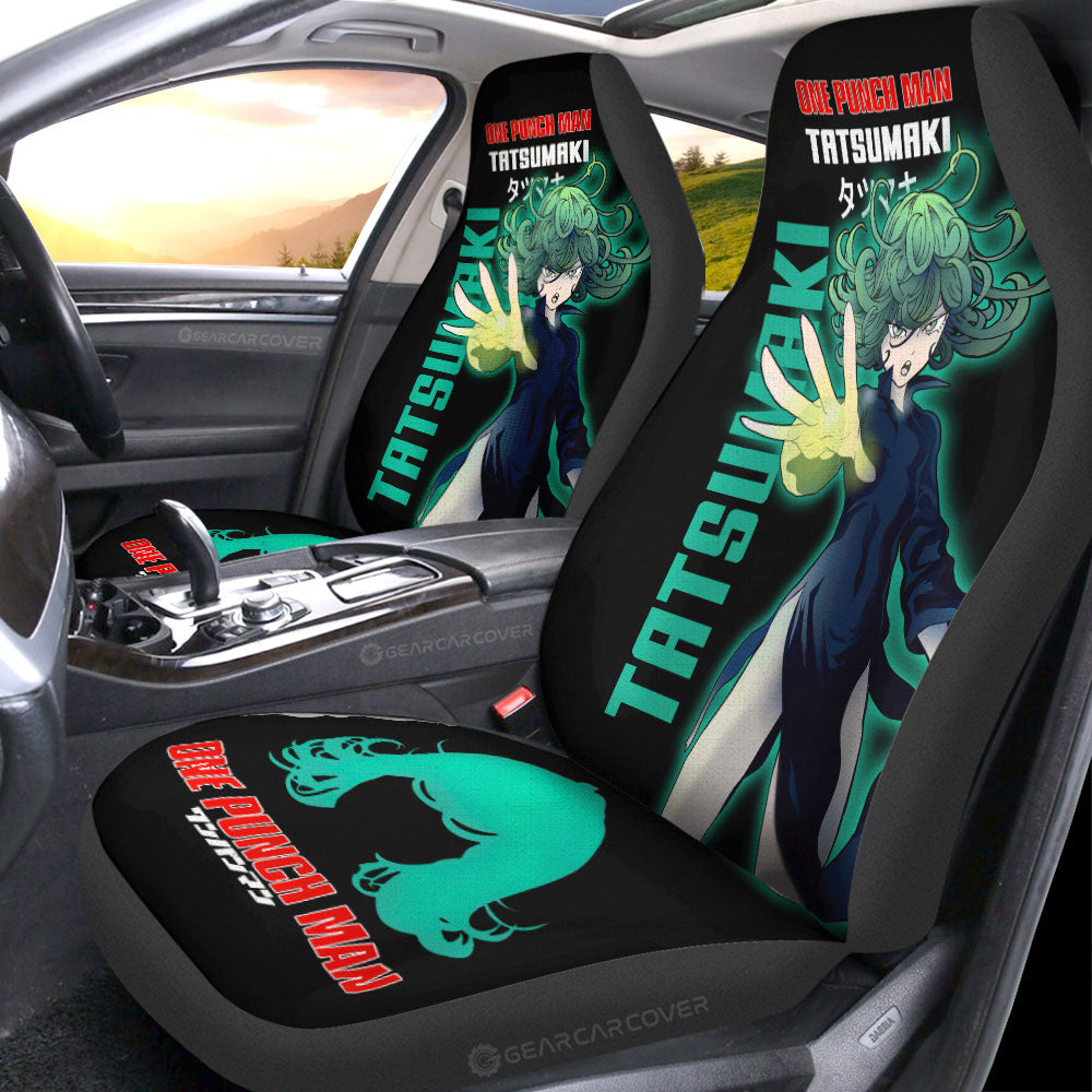 Tatsumaki Car Seat Covers Custom One Punch Man Anime Car Accessories - Gearcarcover - 4