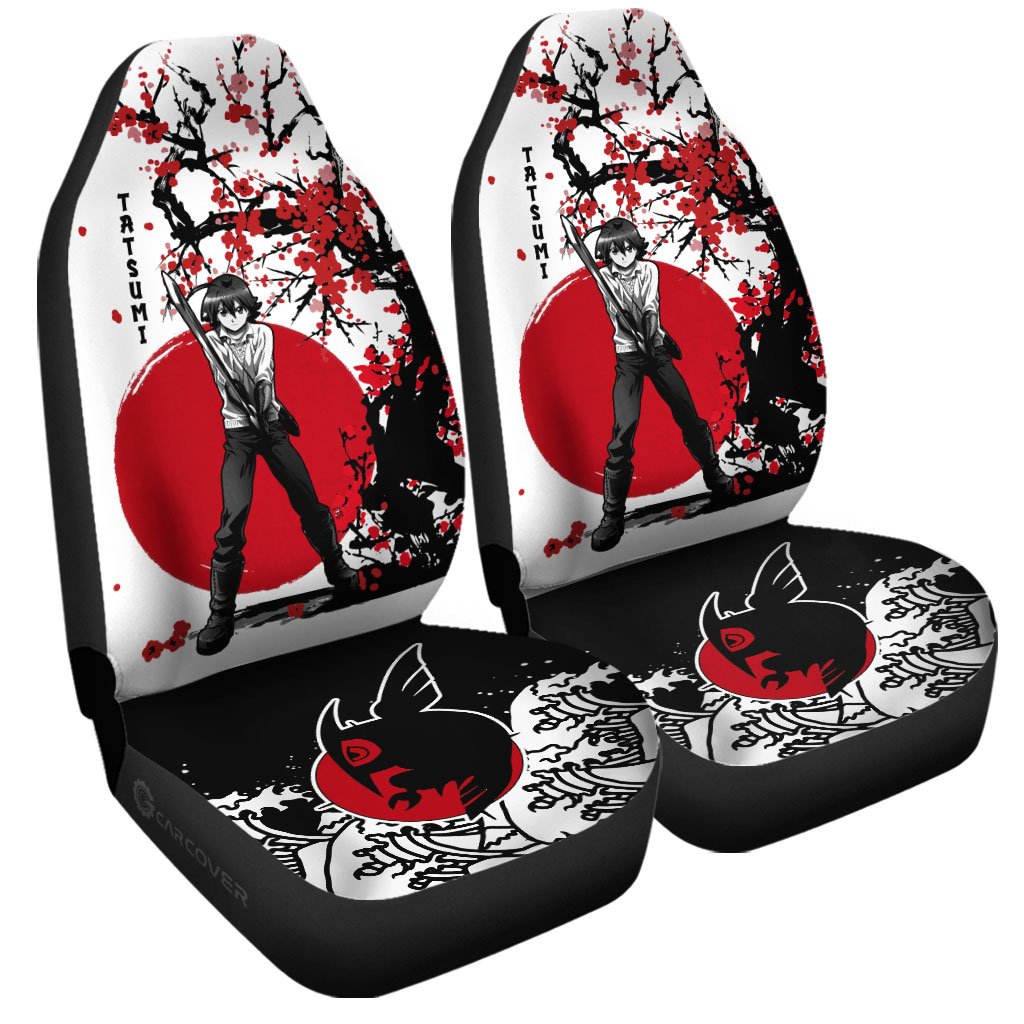 Tatsumi Car Seat Covers Custom Anime Akame Ga Kill Car Accessories - Gearcarcover - 3
