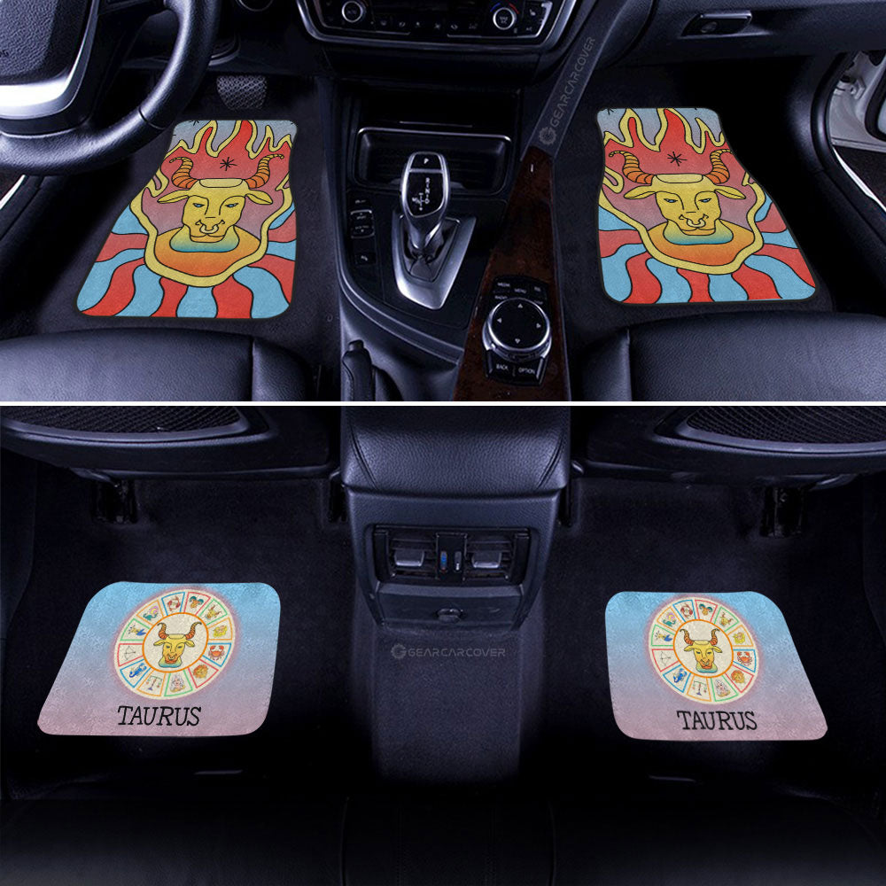Taurus Colorful Car Floor Mats Custom Zodiac Car Accessories - Gearcarcover - 2
