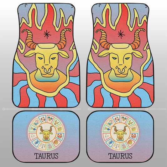 Taurus Colorful Car Floor Mats Custom Zodiac Car Accessories - Gearcarcover - 1
