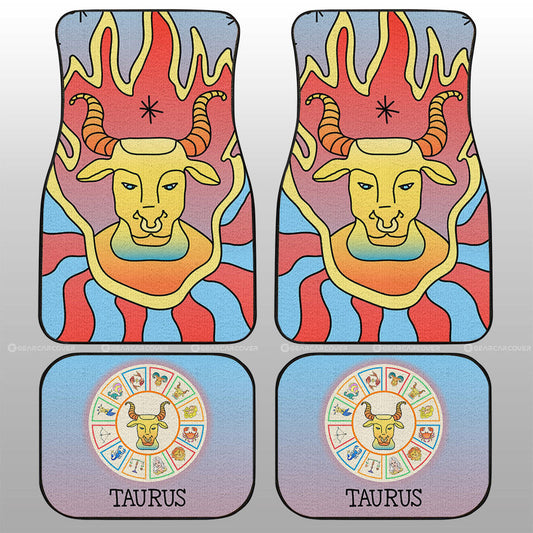 Taurus Colorful Car Floor Mats Custom Zodiac Car Accessories - Gearcarcover - 1