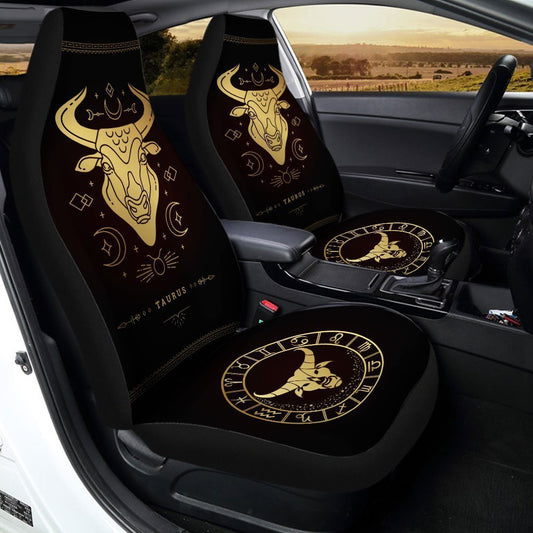 Taurus Horoscope Car Seat Covers Custom Birthday Gifts Car Accessories - Gearcarcover - 2