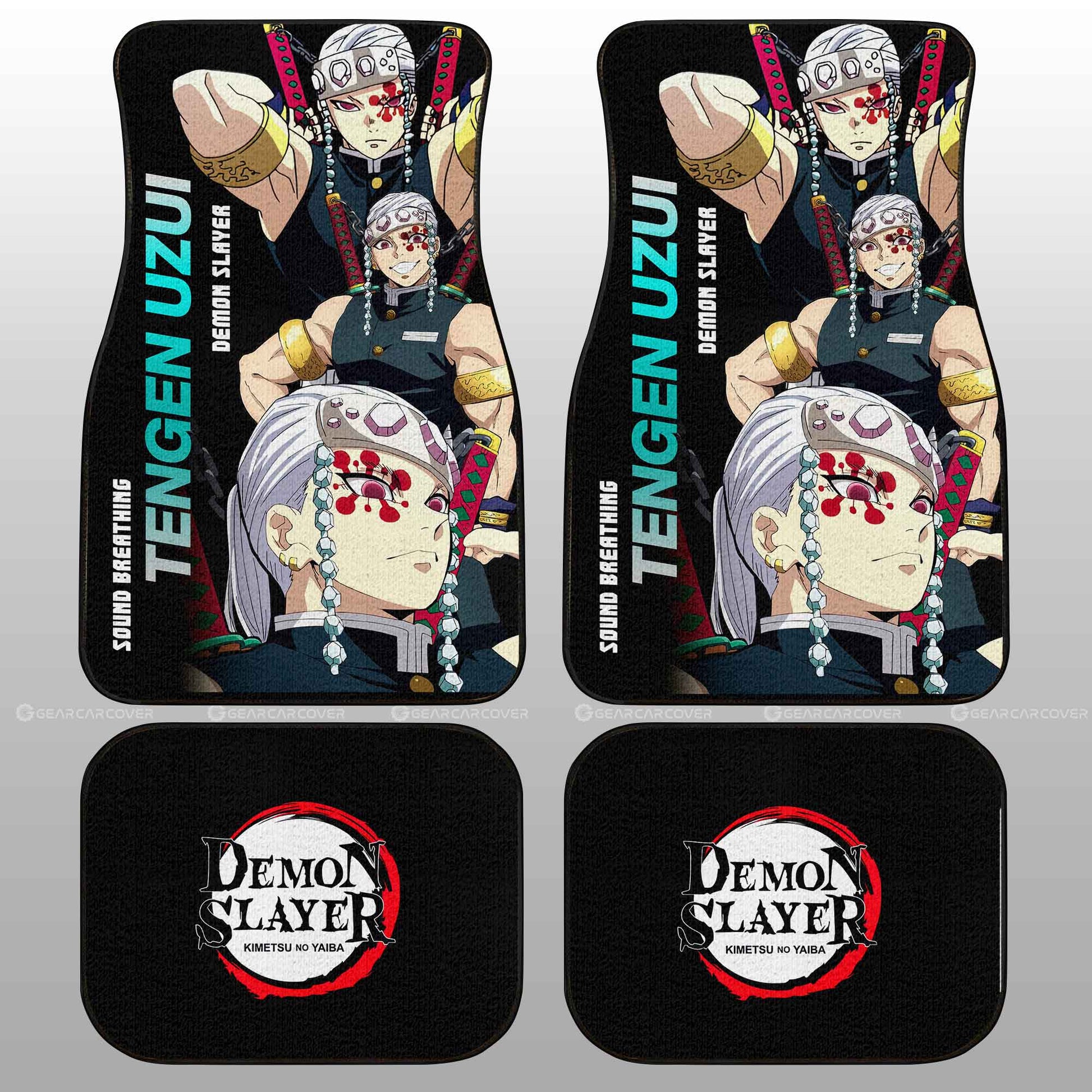 Tengen Uzui Car Floor Mats Custom Demon Slayer Anime - Gearcarcover - 2