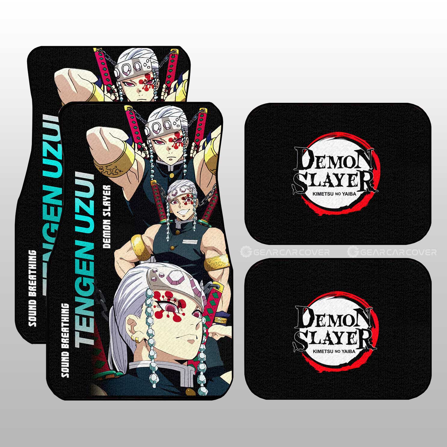 Tengen Uzui Car Floor Mats Custom Demon Slayer Anime - Gearcarcover - 1