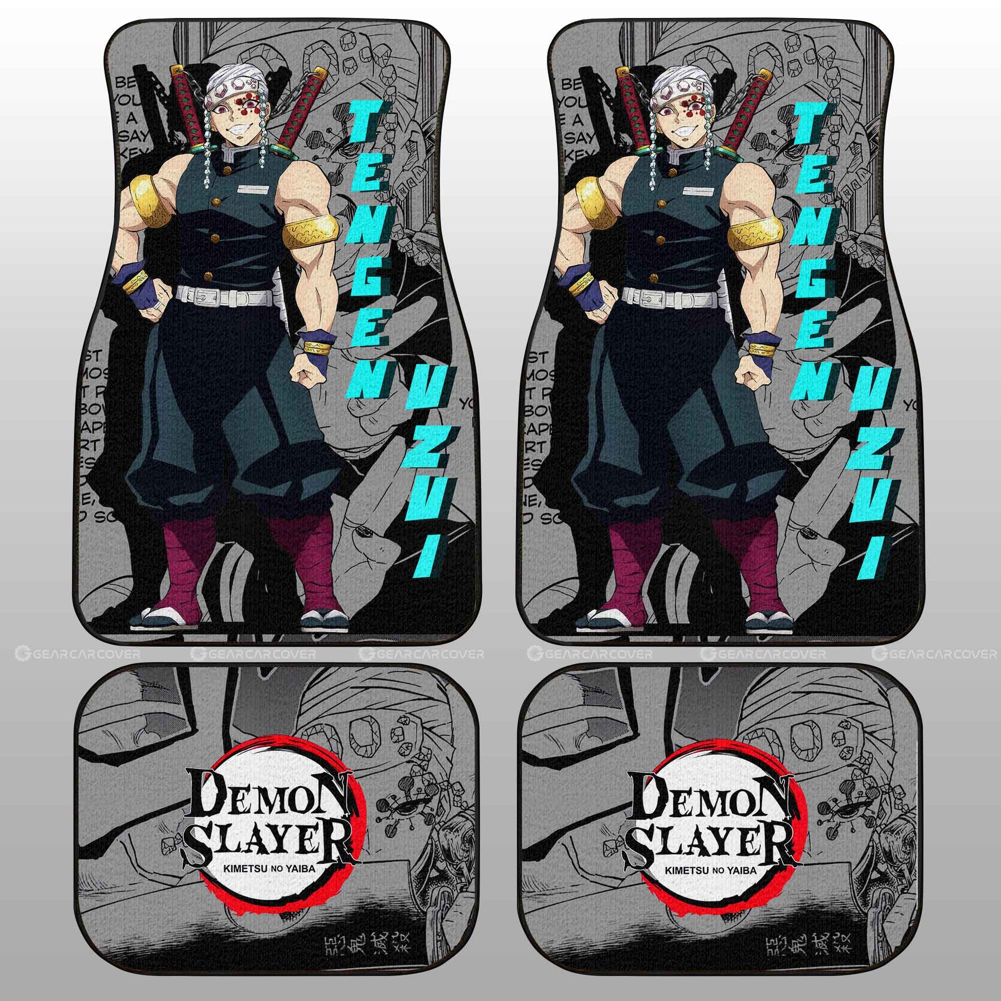 Tengen Uzui Car Floor Mats Custom Demon Slayer Anime Mix Mangas - Gearcarcover - 2