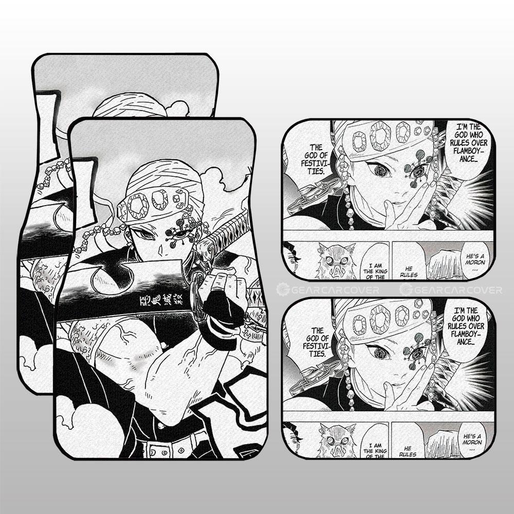 Tengen Uzui Car Floor Mats Custom Kimetsu No Yaiba Manga Car Accessories - Gearcarcover - 1