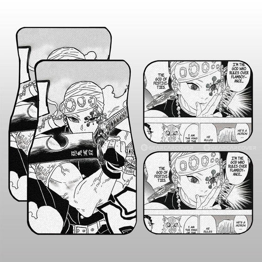 Tengen Uzui Car Floor Mats Custom Kimetsu No Yaiba Manga Car Accessories - Gearcarcover - 1