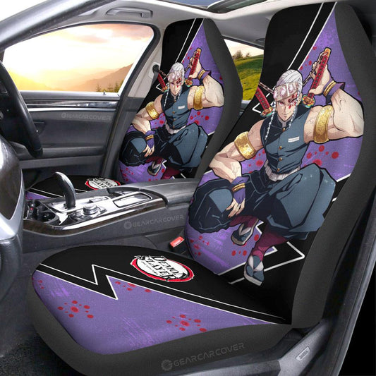 Tengen Uzui Car Seat Covers Custom Anime Demon Slayer Car Accessories - Gearcarcover - 2